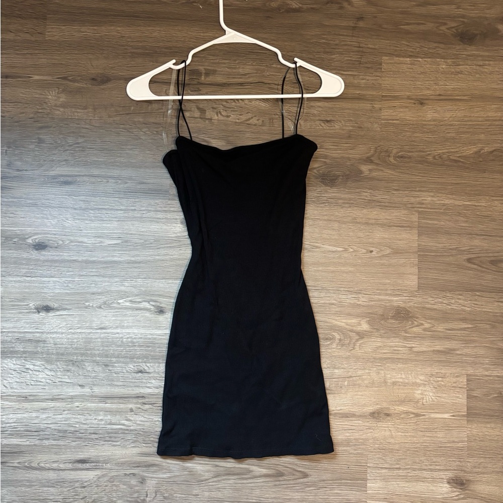 Windsor Black Mini Dress with Spaghetti Straps